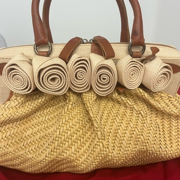 Valentino Garavani Raffia Top Handle Bag - Picture 2 of 15